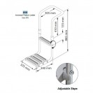 Лестница-платформа для надувной лодки Inox 316, Lalizas, 29181