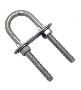 U-болт, 80х110 мм, нержавейка, RYE, 03142810