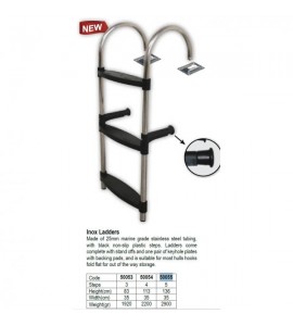 Лестница Inox, 4 ступени, Lalizas, 50054