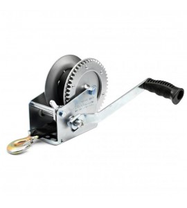 Лебедка для прицепа с лентой и крюком, УСИЛЕННАЯ 1400lbs, оцинкованная, TOW, 702064