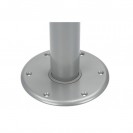 Комплект стол круглый со стойкой, 59х59х5 см, серый, NewStar, 75201-04