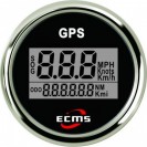 GPS спидометр, с компасом, 52 мм, черный, ECMS, 800-00174