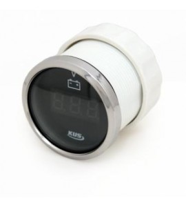 Вольтметр цифровой, 52 мм, черный, Wema (Kus), KY23000