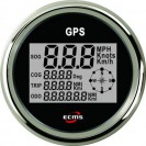 GPS спидометр, мультиэкран, 85 мм, черный, ECMS, 900-00034