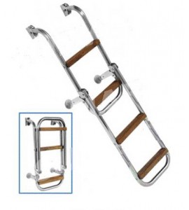 Лестница KAPPA, 4 ступени, 250х1050 мм, нержавейка, Sumar, 1042