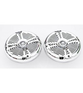 Динамики 2-х полосные морские, 180Вт, LED подсветка, хром, DBS, DBS8013C-LED