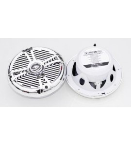 Динамики 2-х полосные морские, 180Вт, LED подсветка, хром, DBS, DBS8013C-LED