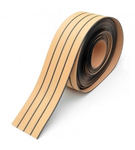 Искусcтвенный ПВХ-тик, 0,2х1 м, светлый, черная полоса, NKK, N11