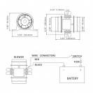 Вентилятор воздушный, SEAFLO, SFIB1-145-03